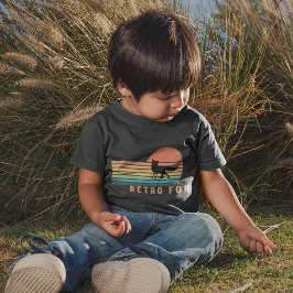 レトロキツネ トドラーTシャツ