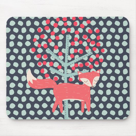 レトロキツネ マウスパッド (正面)