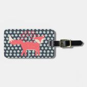 レトロキツネ ラゲッジタグ (正面横)