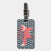 レトロキツネ ラゲッジタグ (正面縦)