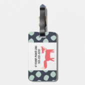 レトロキツネ ラゲッジタグ (裏面縦)