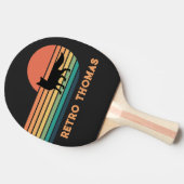 レトロキツネ（名前） 卓球ラケット (横)