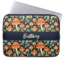 レトロキノコヴィンテージ花パーソナライズされた