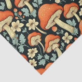 レトロキノコヴィンテージ花 薄葉紙 (詳細)