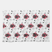 レトロキャッツアトミックスターバストモダンミッドセンチュリー キッチンタオル (横)