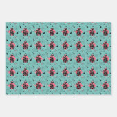 レトロキャッツアトミックスターバストモダンミッドセンチュリー ラッピングペーパーシート (正面3)