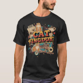 レトロキャットキングダムの美学 - ヴィンテージ90年代 Tシャツ (正面)