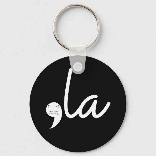 レトロキャットコンマLa Kamala Harris社長24 キーホルダー (正面)