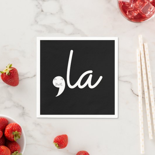 レトロキャットコンマLa Kamala Harris社長24 スタンダードカクテルナプキン (インサイチュ)