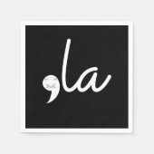 レトロキャットコンマLa Kamala Harris社長24 スタンダードカクテルナプキン (正面)