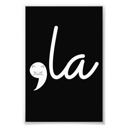 レトロキャットコンマLa Kamala Harris社長24 フォトプリント (正面)