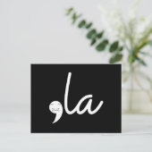 レトロキャットコンマLa Kamala Harris社長24 ポストカード (スタンド正面)