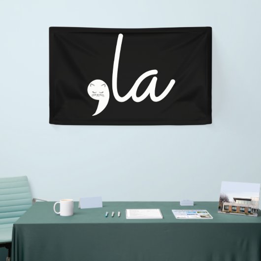 レトロキャットコンマLa Kamala Harris社長24 横断幕 (トレードショー)