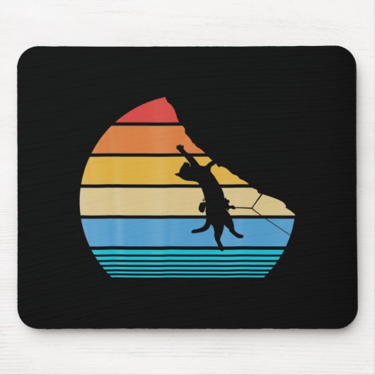 レトロキャット登山マウンテンヴィンテージ子猫ギフトパック マウスパッド (正面)