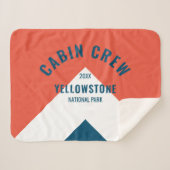 レトロキャビン乗務員周知先赤海軍 シェルパブランケット (正面(横))