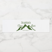 レトロキャプパーソナライズされたンバッハマウンテンズグリーン ペットボトルラベル (シングルラベル)