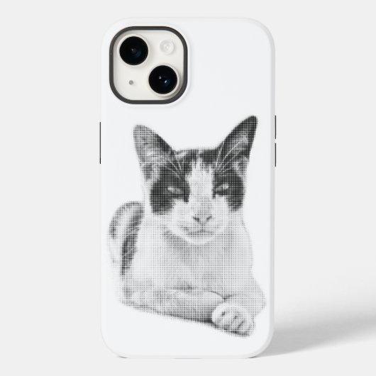 レトロキャリコハーフトーン Case-Mate iPhoneケース (裏面)