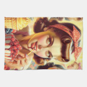 レトロキャンディガールズ キッチンタオル (横)