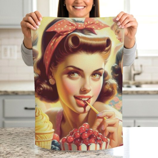 レトロキャンディガールズ キッチンタオル