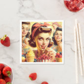 レトロキャンディガールズ スタンダードカクテルナプキン (インサイチュ)