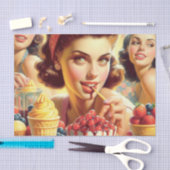 レトロキャンディガールズ 薄葉紙 (クラフト)