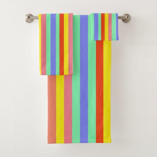 レトロキャンディストライプー バスタオルセット (インサイチュ)