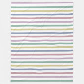 レトロキャンディストライプー フリースブランケット (正面)