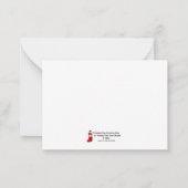 レトロキャンディーケインレーンボーリング小妖精や小人 ノートカード (裏面)