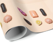 レトロキャンディ盛り合わせパターン ラッピングペーパー (ロールコーナー)