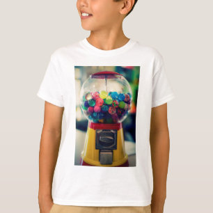 レトロキャンデーのbubblegumのおもちゃ機械 tシャツ