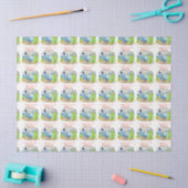 レトロキャンパーキャラバンクリスマスティッシュペーパー 薄葉紙 (クラフト)