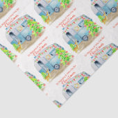 レトロキャンパーキャラバンクリスマスティッシュペーパー 薄葉紙 (詳細)