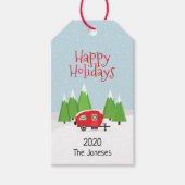 レトロキャンパークリスマス ギフトタグ (正面)