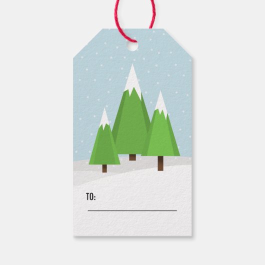 レトロキャンパークリスマス ギフトタグ (裏面)