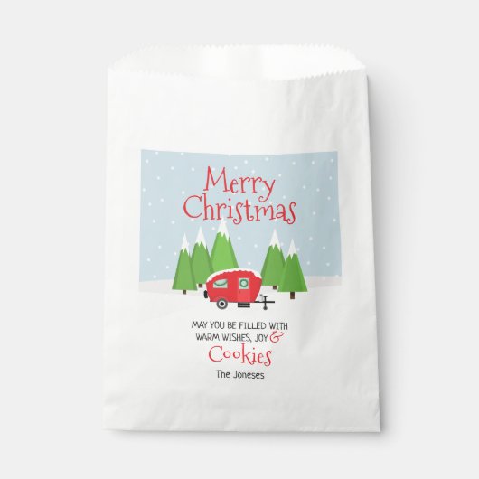 レトロキャンパークリスマス フェイバーバッグ (正面)