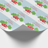 レトロキャンパークリスマス ラッピングペーパー (角)