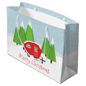 レトロキャンパークリスマス ラージペーパーバッグ (裏面アングル)