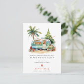 レトロキャンパーホリデームービングアナウンスメント 案内ポストカード (スタンド正面)