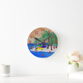 レトロキャンパー壁時計 ラウンド壁時計 (ホーム)