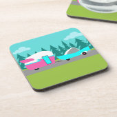 レトロキャンパー/トレーラーとカーコースター コースター (左側)