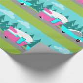 レトロキャンパー/トレーラー及びカーラッピング紙 ラッピングペーパー (角)