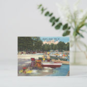 レトロキャンピングアットセバゴレイクトラベル ポストカード (スタンド正面)