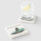 レトロキャンピングカートレーラストーンコースター ストーンコースター (横)