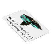 レトロキャンピングカートレーラーフレキシブルフォトマグネット マグネット (右側)