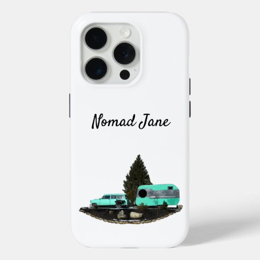 レトロキャンピングカートレーラー携帯電話ケース Case-Mate iPhoneケース (裏面)