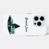 レトロキャンピングカートレーラー携帯電話ケース Case-Mate iPhoneケース (裏面 (横))