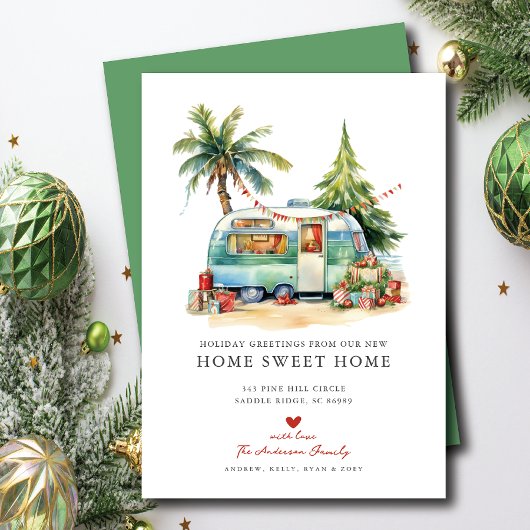 レトロキャンピングカーハoliday引越しのお知らせ 招待状