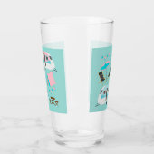 レトロキャンピングキャラバンテントカウト タンブラーグラス (左)