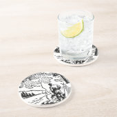 レトロキャンピングサンドストーン コースター (側面)