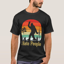 レトロキャンピングビグフットI Hate Tシャツ